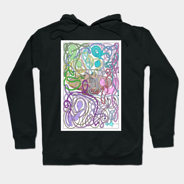 Mr Squiggly Merry-Go-Round Hoodie by becky-titus